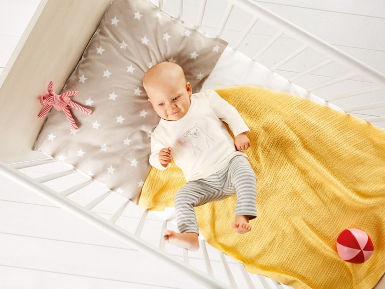 Gehe zu Vollbildansicht: LUPILU® Langarmshirts Baby Mädchen, 3 Stück, Tragekomfort durch 100 % Bio-Baumwolle - Bild 7