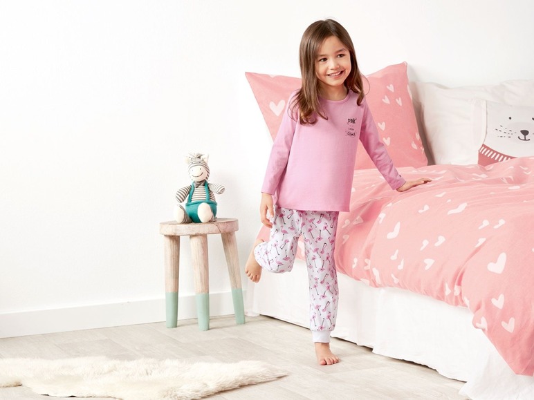 Gehe zu Vollbildansicht: LUPILU® Mädchen Schlafanzug, 2 Stück, aus reiner Baumwolle - Bild 24