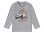 Graues Langarmshirt mit einem Jeep und dem Schriftzug 'Offroad Expedition'.