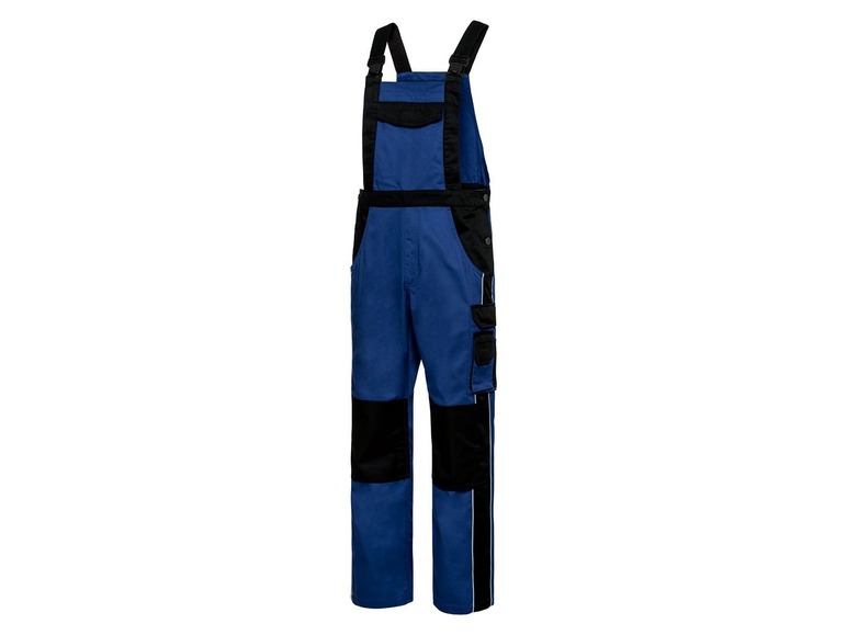 Gehe zu Vollbildansicht: POWERFIX® Arbeitslatzhose Herren, mit Taschen, verstellbare Schulterträger, Teilgummizug - Bild 4