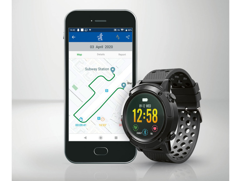 Gehe zu Vollbildansicht: SILVERCREST Smartwatch Sport, mit GPS - Bild 5