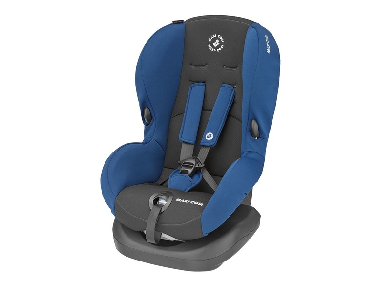 Ein blauer Maxi-Cosi Autositz.