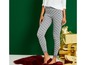 Graue Leggings mit Weihnachtsmuster