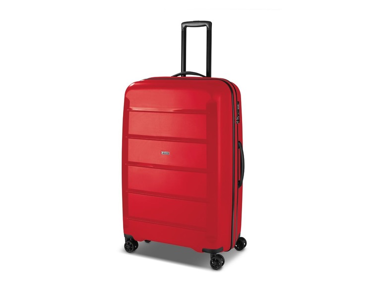 Gehe zu Vollbildansicht: TOPMOVE® Koffer, 90 L Volumen, bis 28 kg Füllgewicht, 4 Rollen, Polypropylen-Schale, rot - Bild 3