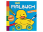 Malbuch mit einer gelben Ente für Kinder ab 2 Jahren.
