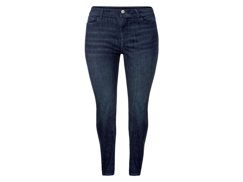 Dunkelblaue Skinny Jeans für Damen.