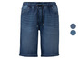 Blaue Jeans-Shorts mit Kordelzug.