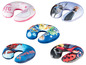 U-förmige Kissen mit verschiedenen Kindermotiven, darunter Paw Patrol, Spider-Man, Frozen und Ladybug.