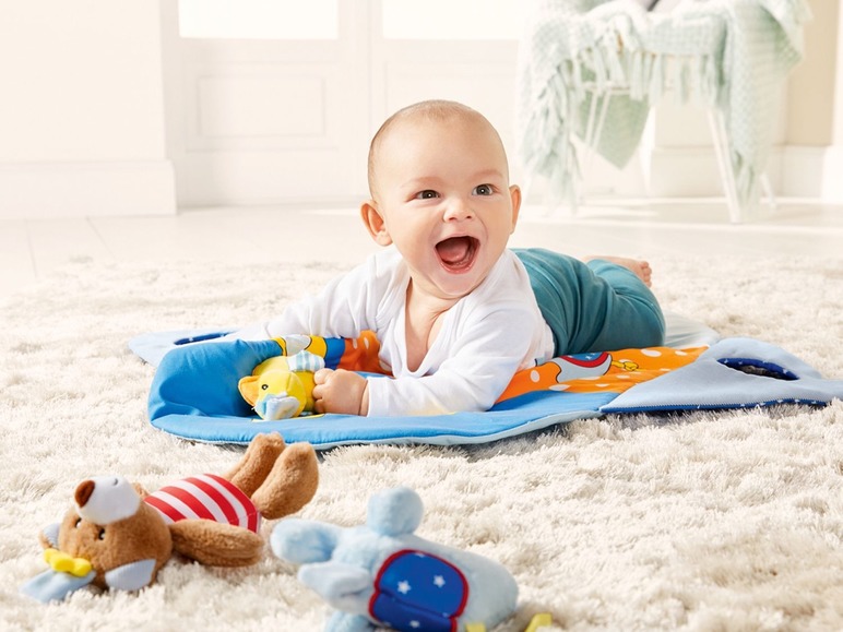 Gehe zu Vollbildansicht: LUPILU® Baby Spieldecke/ Aufsitztier, ab 0 Jahren, viele Spielfunktionen, zur Förderung - Bild 3