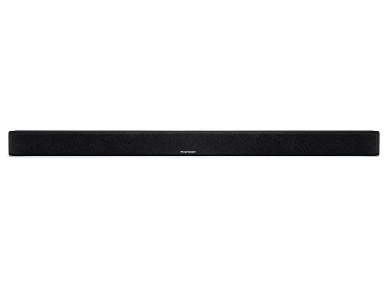 Eine schwarze Thomson Soundbar.