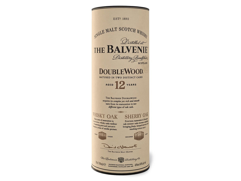 Gehe zu Vollbildansicht: The Balvenie Double Wood Single Malt Scotch Whisky 12 Jahre mit Geschenkbox 40% Vol - Bild 3