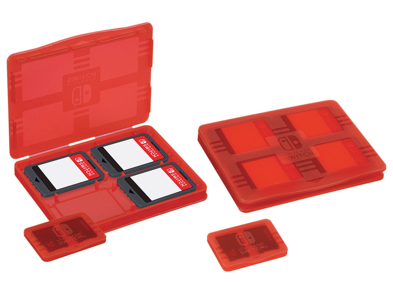 Gehe zu Vollbildansicht: Bigben Nintendo Switch Travel Case, Transporttasche inkl. 1x4-Spiele-Game-Box, 1x 2-Micro-SD-Card-Box - Bild 26