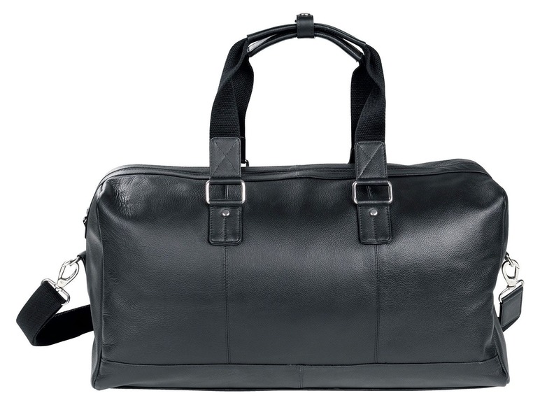 Gehe zu Vollbildansicht: LIVERGY® Reisetasche Herren, mit 2 Handgriffen und verstellbarem Schultergurt, aus Leder - Bild 2
