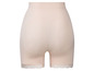 Beige Damen-Unterhose mit Spitze.