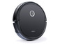 Ein schwarzer Roboterstaubsauger der Marke Deebot.