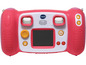 VTech Kinderkamera in rosa und weiß mit Bildschirm.