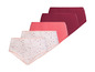 Ein Set mit vier Damen-Slips, zwei mit Blumenmuster und zwei unifarben