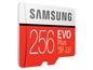 Eine 256 GB Samsung EVO Plus microSD-Karte.