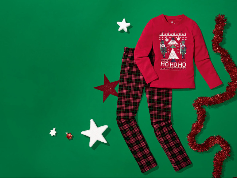 Gehe zu Vollbildansicht: pepperts Mädchen Weihnachts-Pyjama, mit Baumwolle - Bild 6