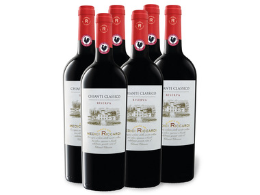 6 x 0,75-l-Flasche Weinpaket Viajero Casato dei Medici Riccardi Chianti Classico DOCG Riserva, Rotwein