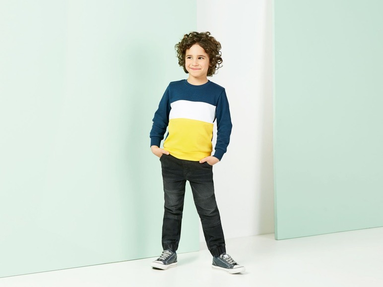 Gehe zu Vollbildansicht: LUPILU® Kleinkinder Sweatshirt Jungen, 2 Stück, Schulterknöpfung bis 86/92, mit Baumwolle - Bild 15