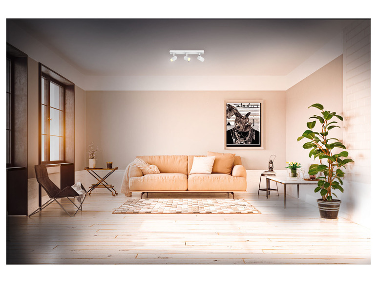 Gehe zu Vollbildansicht: Livarno Home Deckenspot, 3-teilig, mit Lichtfarbensteuerung »Zigbee Smart Home« - Bild 3