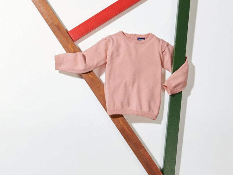 Gehe zu Vollbildansicht: LUPILU® Kleinkinder Pullover Mädchen, aus Baumwolle - Bild 4