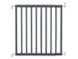 Ein graues Babytor zur Sicherheit von Kindern.