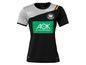 Ein schwarzes Handballtrikot mit AOK-Logo und Kempa-Logo.