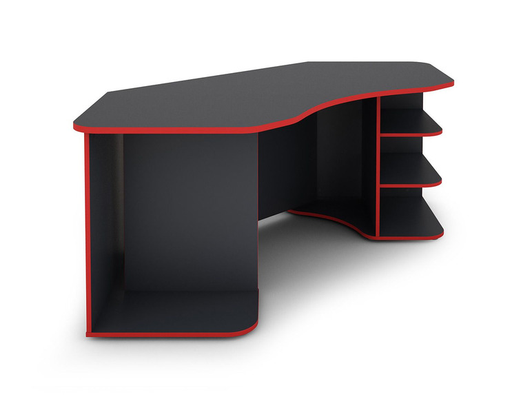 Gehe zu Vollbildansicht: Homexperts Gaming Schreibtisch »Tron«, mit farblich abgesetzten ABS Kanten - Bild 3