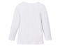 Weißes Langarmshirt für Kinder.