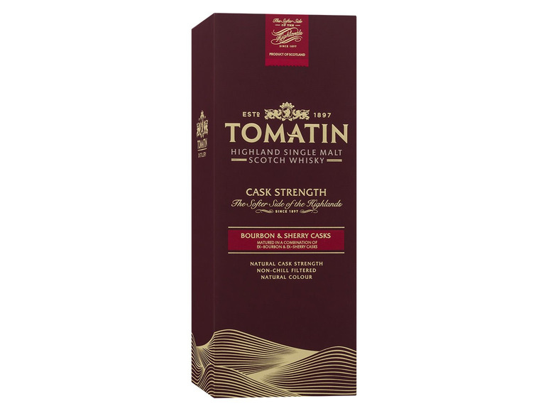Tomatin Cask Strength Scotch Highland Malt Whisky 57,5% Single Vol mit Geschenkbox