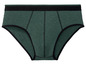 Grüne Unterhose mit einem schwarzen Bund.