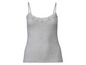 Graues Tanktop mit Spitze