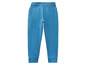 Blaue Jogginghose mit elastischem Bund.