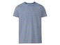Ein blau-weiß gestreiftes T-Shirt für Herren.