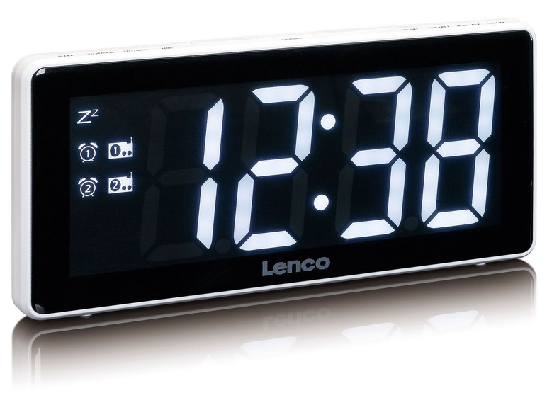 Gehe zu Vollbildansicht: Lenco CR-30 Uhrenradio mit großem 3""-Display - Bild 3