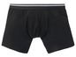 Schwarze Boxershorts mit weißem Bund