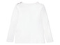 Weißes Langarmshirt für Mädchen.