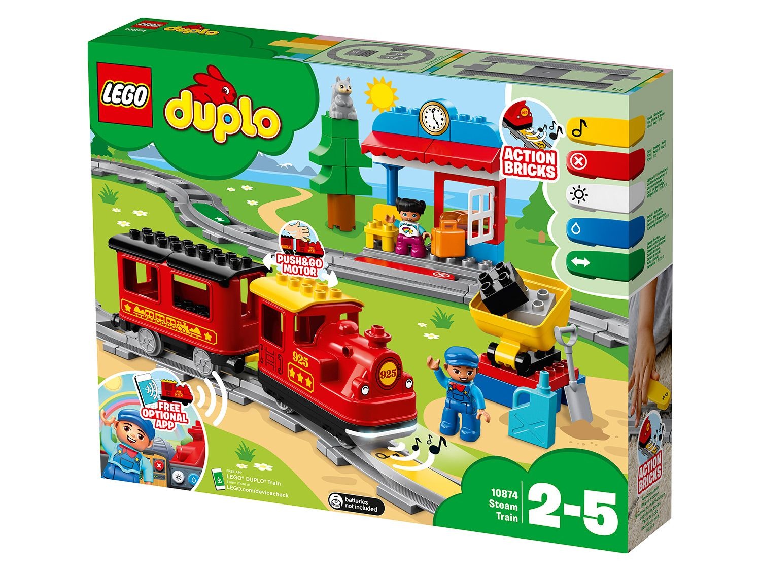LEGO® DUPLO Eisenbahn Lokomotive Fabrikneu Aus 10874 