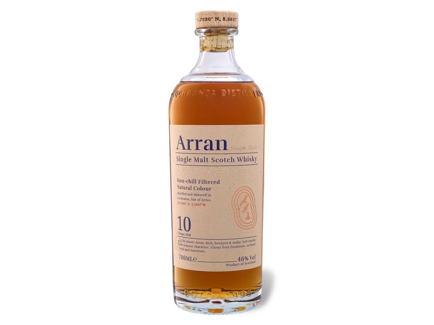 The Arran Single Malt Scotch Whisky 10 Jahre mit Gesch…