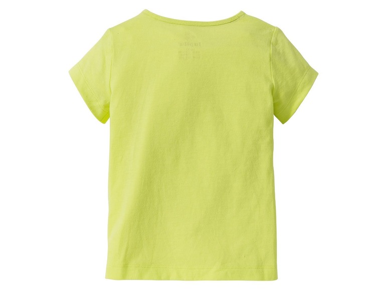 Gehe zu Vollbildansicht: LUPILU® Kleinkinder T-Shirt Mädchen, 2 Stück, eins mit Print, aus reiner Baumwolle - Bild 8