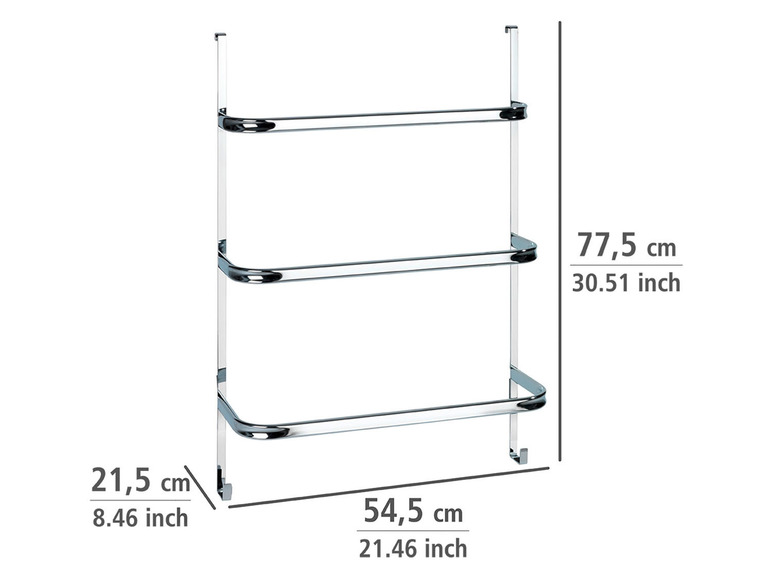 Gehe zu Vollbildansicht: Wenko Handtuchhalter Irpinia, aus hochwertigem Stahl - Bild 14