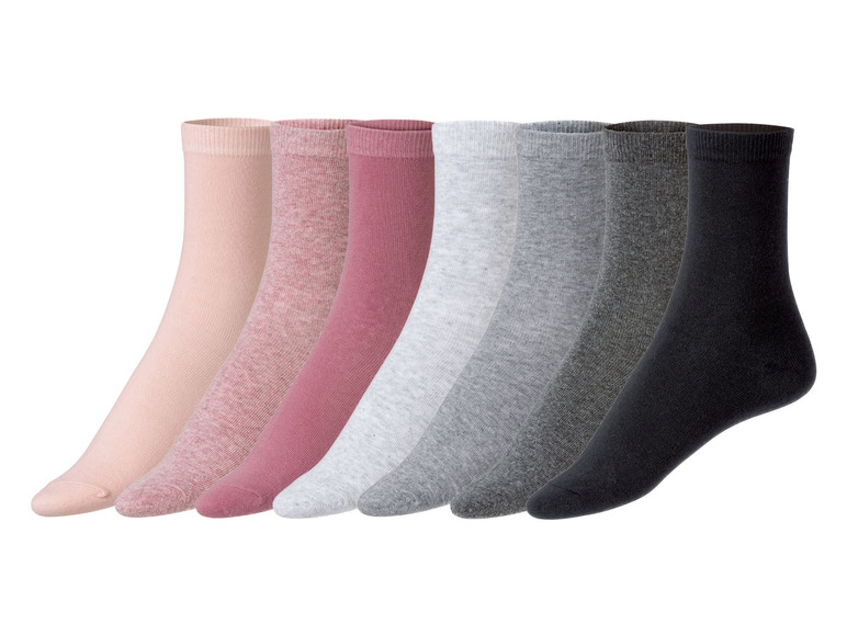 Gehe zu Vollbildansicht: esmara Damen Socken, 7 Paar, mit Baumwolle - Bild 4