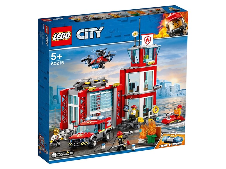 Gehe zu Vollbildansicht: LEGO® City 60215 Feuerwehr-Station - Bild 1