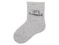 Graue Socke mit dem Schriftzug 'Let's Flamingle!'