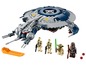 Lego Star Wars Set mit einem Separatisten-Kampfschiff und Minifiguren von Yoda, Chewbacca und Kampfdroiden.