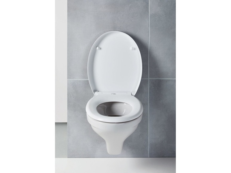 Gehe zu Vollbildansicht: MIOMARE® WC-Sitz, mit Absenkautomatik und Schnellverschluss, Scharniere aus Edelstahl - Bild 11