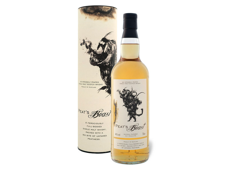 Gehe zu Vollbildansicht: Peat's Beast Single Malt Scotch Whisky 46% Vol - Bild 1