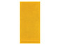 Gelbes Handtuch mit glattem Design.